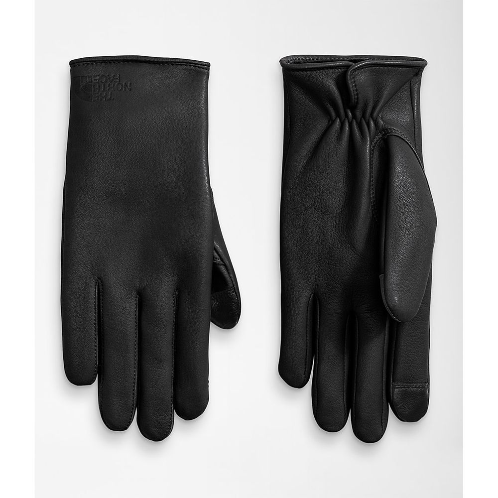 The North Face Gloves Womens Australia - The North Face City Leather Black (BFL-408917)